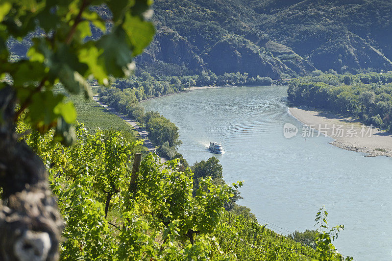 欣赏著名的多瑙河流域――拍摄于下奥地利的“Weissenkirchen in der Wachau”